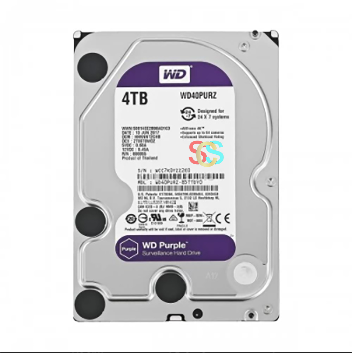 Western Digital Purple 4TB 3.5 5400RPM HDD