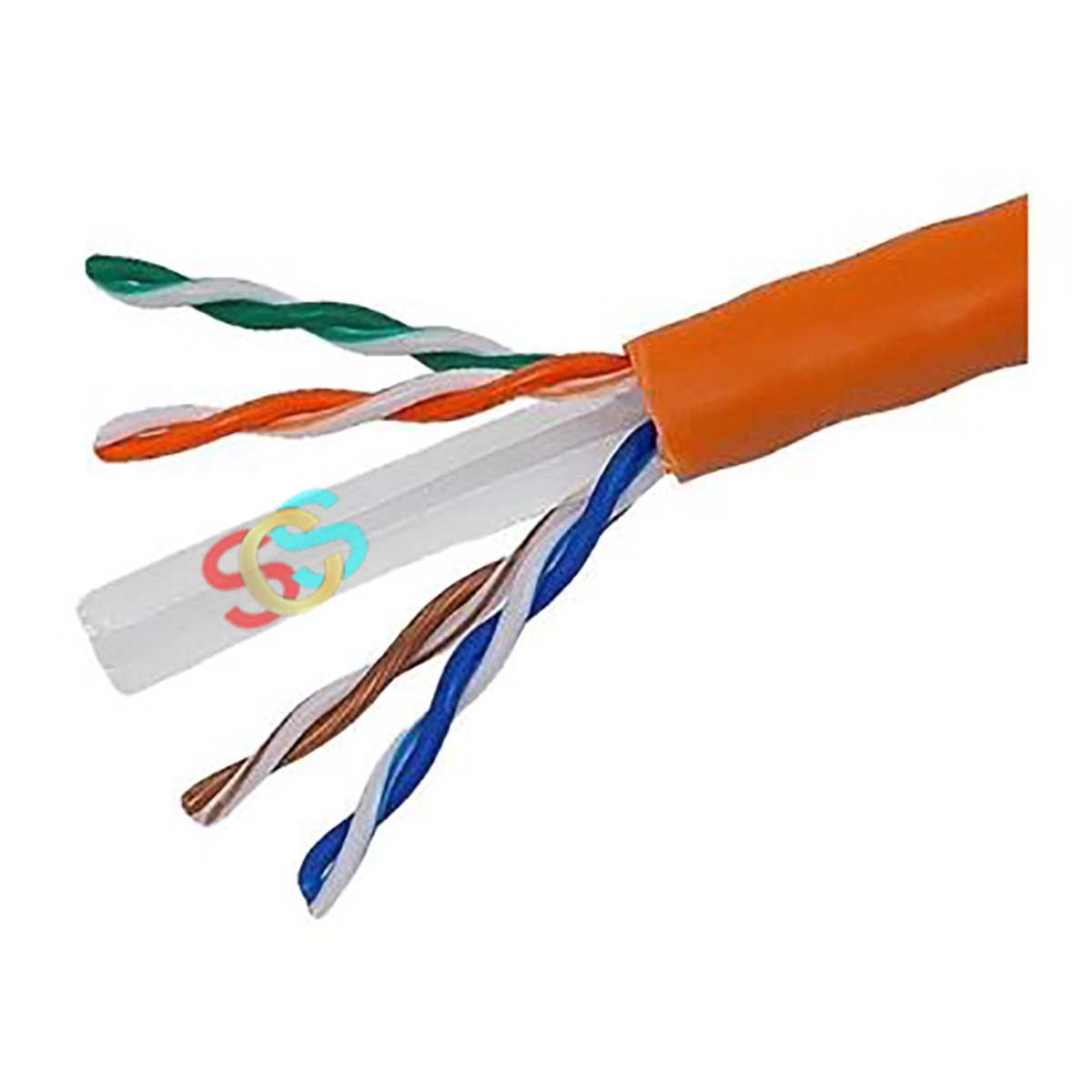 Vivanco Cat-6, 1 Meter, Orange Network Cable