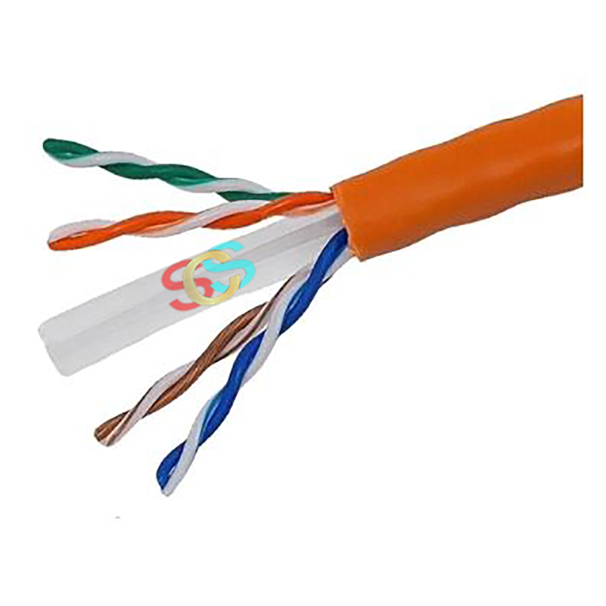 Hikvision Cat-6, 1 Meter, Orange Network Cable