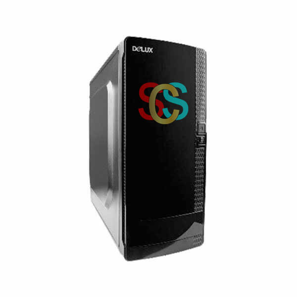 Delux DLC-C710 Mid Tower Black Desktop Case with Standard PSU