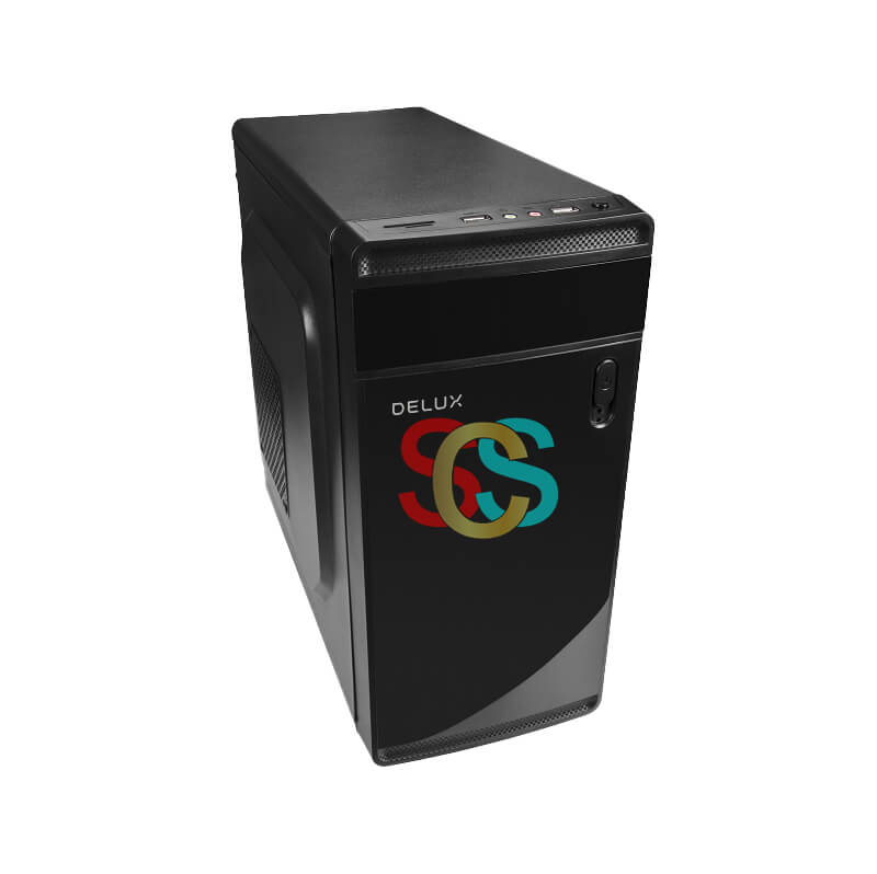 Delux DLC-DW702 Mid Tower Black Desktop Case with Standard PSU