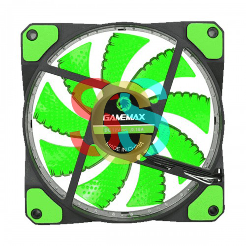 Gamemax GMX-GF-12G Green Casing Cooling Fan