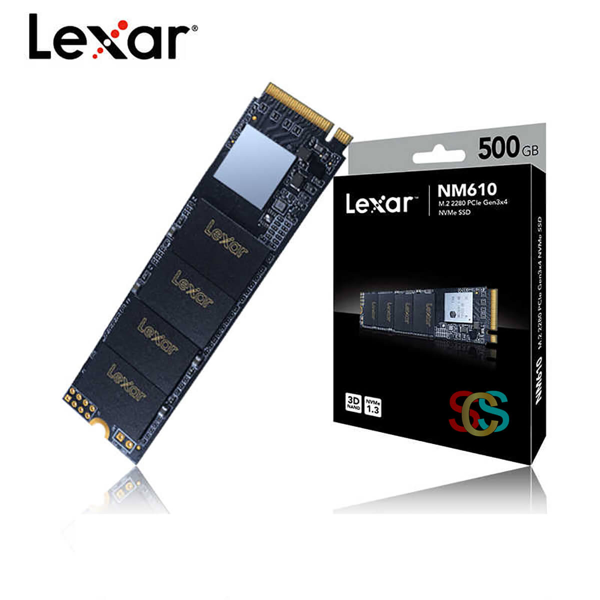 Lexar NM610 NVMe 500GB M.2 2280 PCIe Gen3x4 SSD Driv