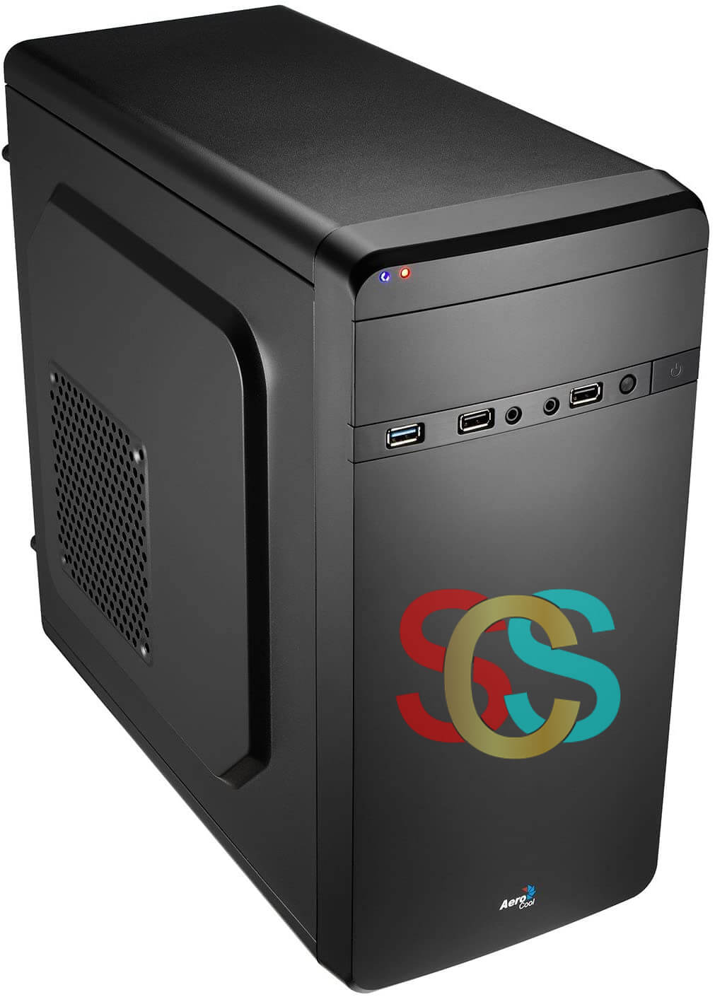 PC Power 180I Mid Tower Black Desktop Case with Standard PSU