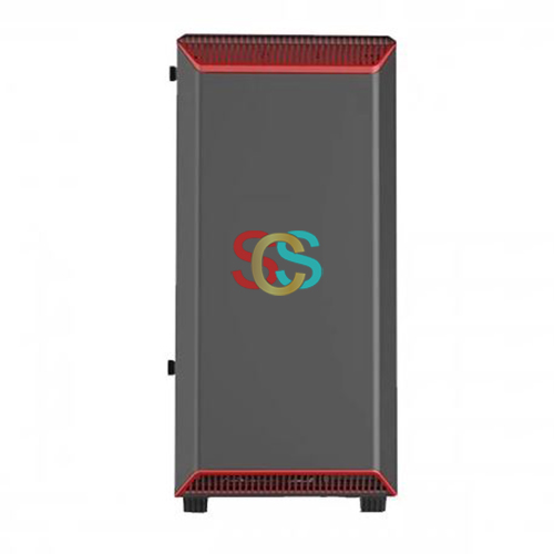 Phanteks Eclipse P300 Mid Tower (Tempered Glass Side Window) Black-Red Gaming Casing