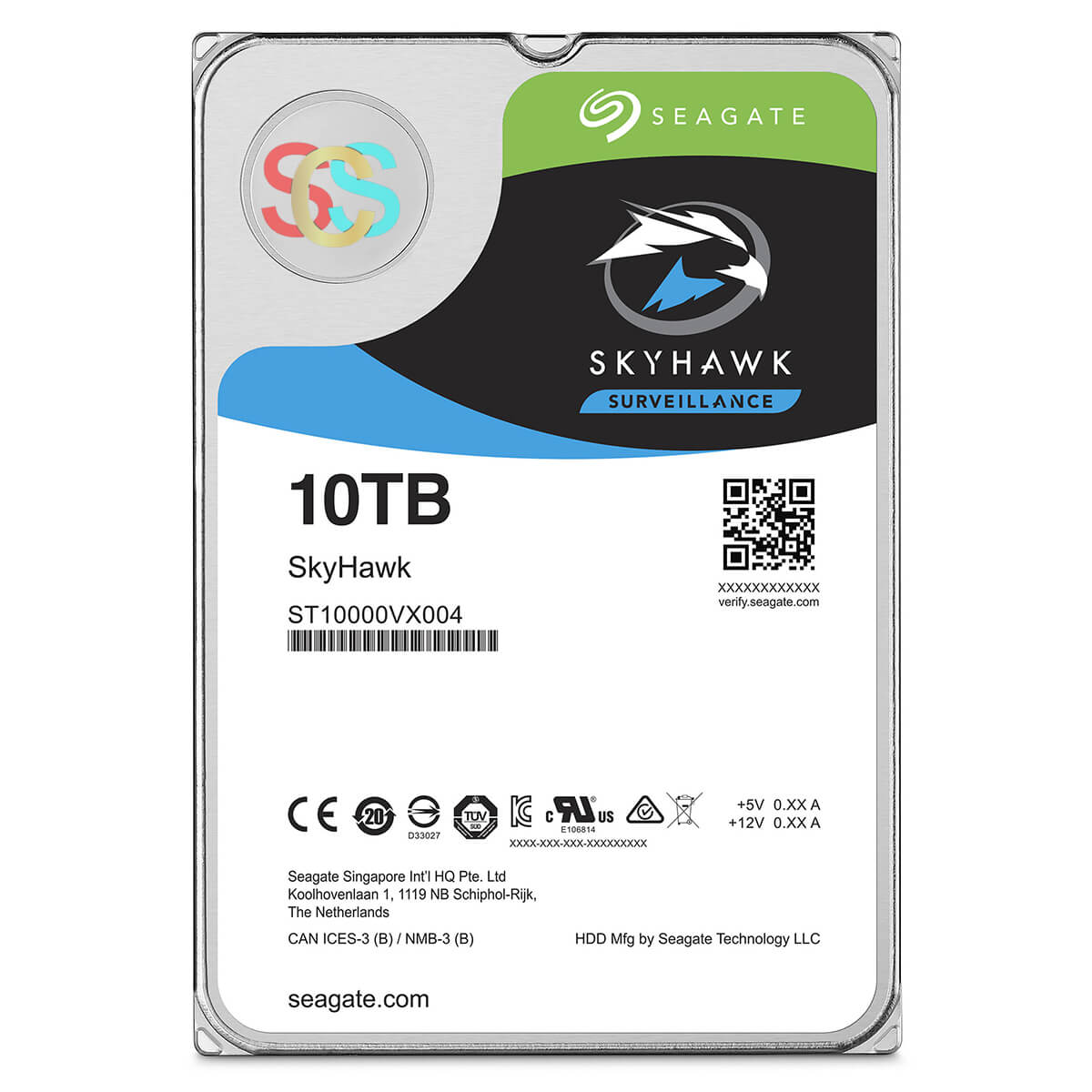 Seagate SkyHawk 10TB 3.5 Inch SATA 5400RPM Surveillance HDD