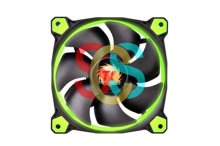 Thermaltake Riing 14 Green LED Radiator Case Fan