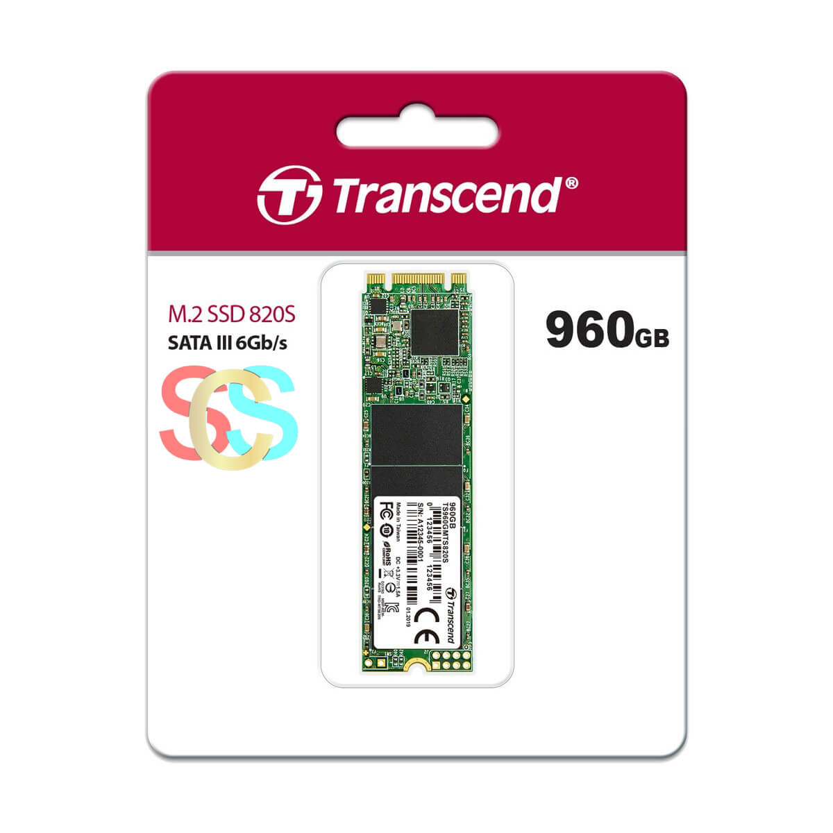 Transcend 820S 960GB M.2 2280 SATA SSD Drive;