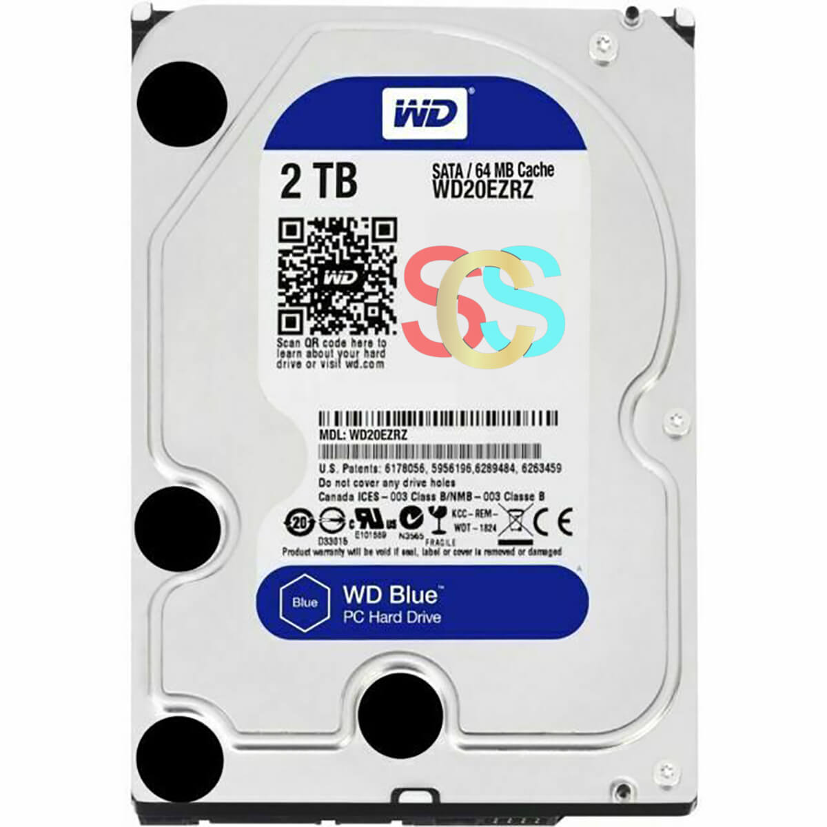 Western Digital Blue 2TB 3.5 Inch SATA 5400RPM Desktop HDD
