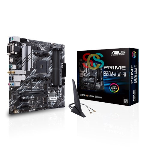 Asus PRIME B550M-A (Wi-Fi 6) DDR4 AMD AM4 Socket Mainboard